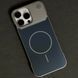 Чехол Glass Matte Aromatherapy Metal Magnetic для iPhone 14 Pro Blue 214-02333 фото