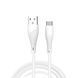 Кабель WUW-X196 USB Type-C 2,4А white 6972573335589 фото 1
