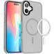 TPU+PC чохол Metal Buttons with MagSafe Colorful для Apple iPhone 16 Plus (6.7") Grey 555-03032 фото