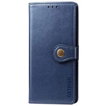 Кожаный чехол-книжка GETMAN Gallant (PU) для Samsung Galaxy A07 Синий 555-02583 фото