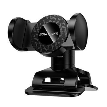 Автотримач для телефона BOROFONE BH142 Support pull clip car holder (center console) Black 6941991126383 фото