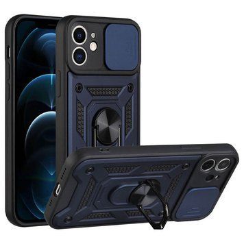 Ударостійкий чохол Camshield Serge Ring для Apple iPhone 11 (6.1") Blue 208-05573 фото