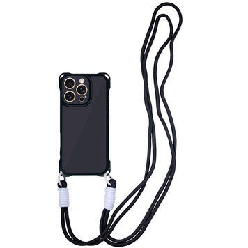 Чохол з шнурком TPU CrossBody with straps для iPhone 14 Pro (6.1") Black 555-00468 фото