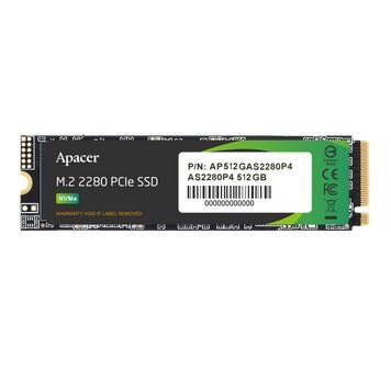 Накопичувач SSD M.2 Apacer AS2280P4 512GB 2280 PCIe 3.0x4 NVMe 3D TLC Read/Write: 2100/1500 MB/sec AP512GAS2280P4-1 фото