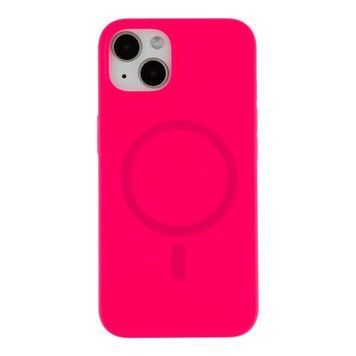 Чохол Glow Silicone Case with Magsafe для iPhone 13 Hot pink 214-03865 фото