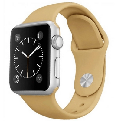 Силіконовий ремінець для Apple Watch 38/40/41 мм Gold 212-00614 фото