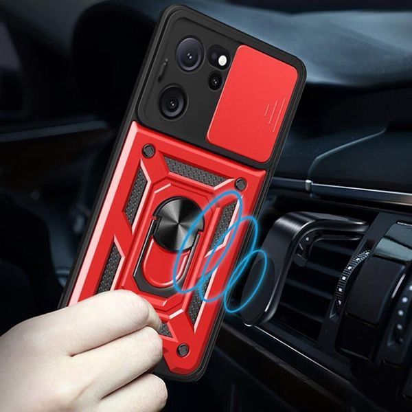 Ударопрочный чехол Camshield Serge Ring для Xiaomi 13T / 13T Pro Red 777-04449 фото