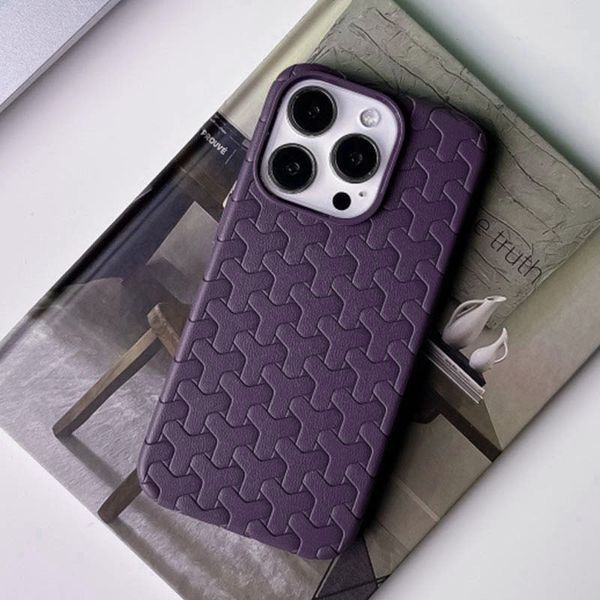 Чехол TPU Weaving для iPhone 14 Pro (6.1") Purple 555-00349 фото