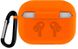 Силиконовый чехол с карабином для наушников AirPods Pro 2 Orange 203-00122 фото 2