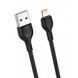 Кабель для зарядки и передачи данных XO-NB200 USB to Lightning Черный 1 м 209-00060 фото 1