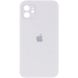 Силиконовый чехол с квадратными бортиками для iPhone 11 White 208-00845 фото