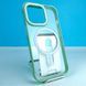 Силіконовий чохол Crystal Clear Drop Resistance with MagSafe для iPhone 14 Зелений 214-00316 фото