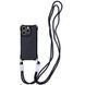 Чехол с шнурком TPU CrossBody with straps для iPhone 14 Pro (6.1") Black 555-00468 фото
