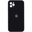 Силиконовый чехол с квадратными бортиками для iPhone 11 Pro Black 208-00844 фото