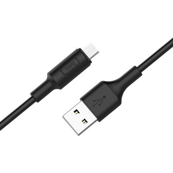 Кабель Hoco X25 USB to micro-USB Черный 1 м 209-00048 фото