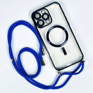 Чохол Crossbody Lanyard with Magsafe зі шнурком для iPhone 11 Night Blue 214-02790 фото