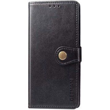 Кожаный чехол-книжка GETMAN Gallant (PU) для Samsung Galaxy A07 Черный 555-02584 фото