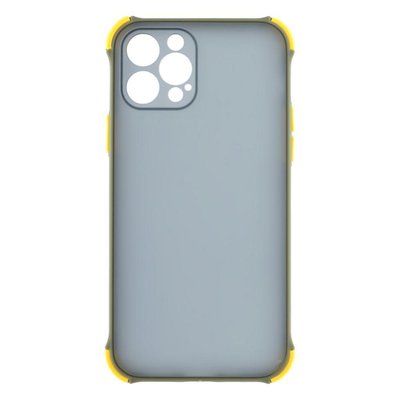 Силіконовий чохол TOTU Armor Dark with Frame для iPhone 12 Pro Оливковий 208-00977 фото