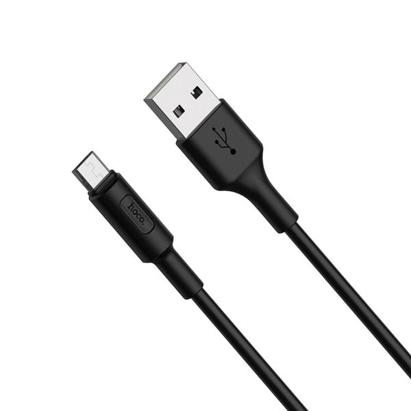 Кабель Hoco X25 USB to micro-USB Чорний 1 м 209-00048 фото