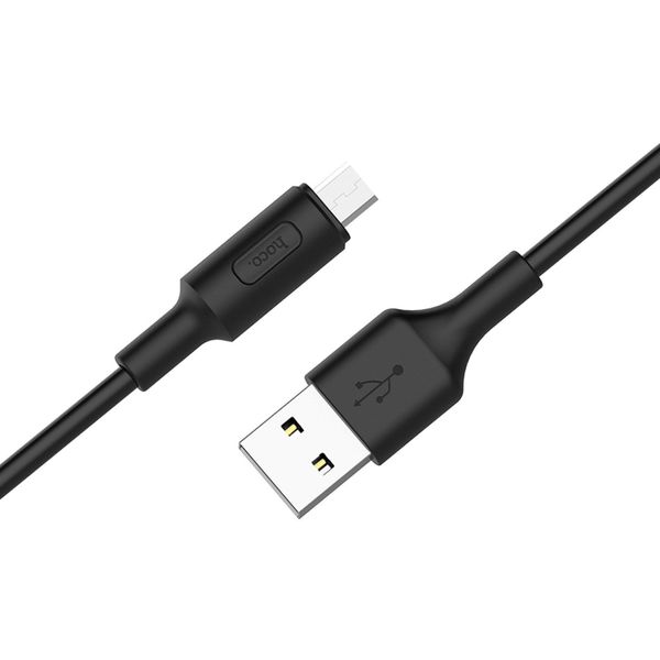 Кабель Hoco X25 USB to micro-USB Чорний 1 м 209-00048 фото