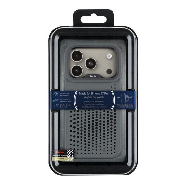 Чохол Kajsa Splendid Collection Circle with MagSafe для iPhone 17 Pro Grey O-Ring 2020000509028 фото