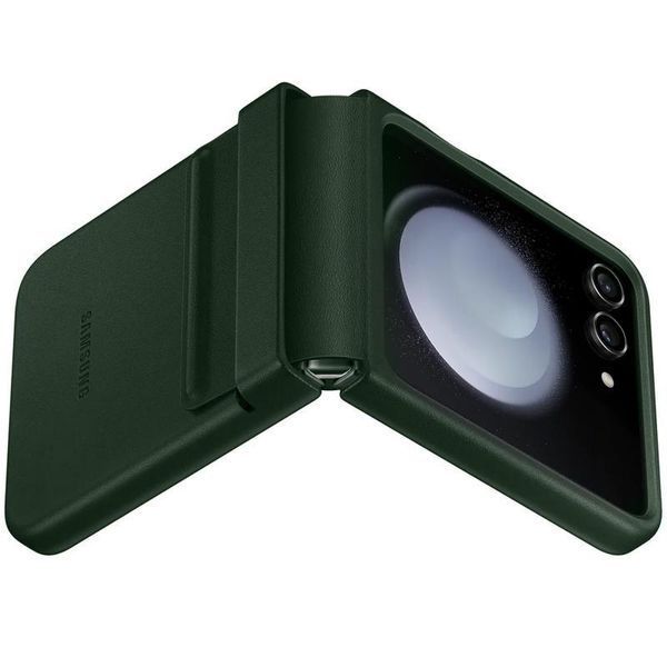 Шкіряний чохол Leather Case для Samsung Galaxy Z Flip5 Green 555-03214 фото