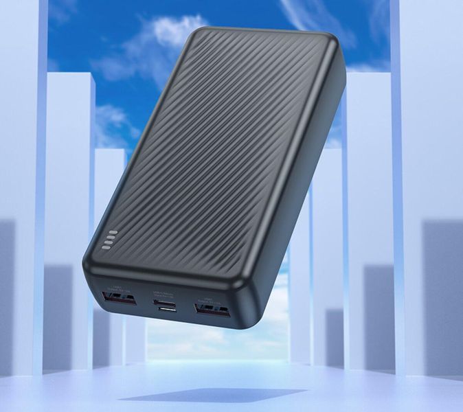 Зовнішній акумулятор BOROFONE BJ55A Graceful power bank (20000mAh) Black 656-01150 фото
