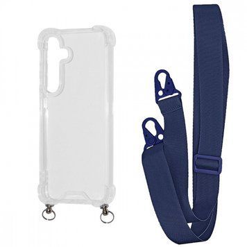 Чохол WAVE Clear Case With Strap для Samsung Galaxy S24 Plus Midnight Blue 208-05184 фото