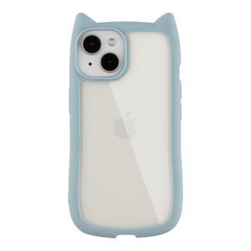 Чехол TPU+PC Cat Ears Case для iPhone 15 Blue 757-01090 фото