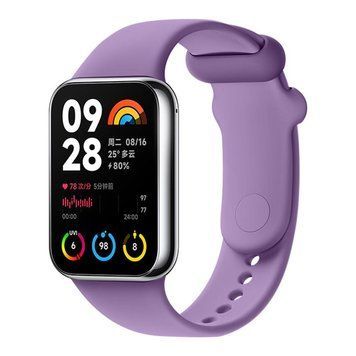 Ремінець для Xiaomi Mi Band 8 Pro/Mi Band 9 Pro/Redmi Watch 4 Silicone Lavender Purple 212-02581 фото
