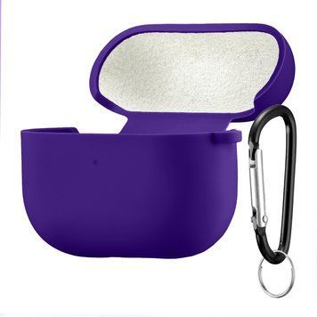 Силіконовий чохол 2,5mm з мікрофіброю для AirPods 3 Deep Purple 203-00172 фото