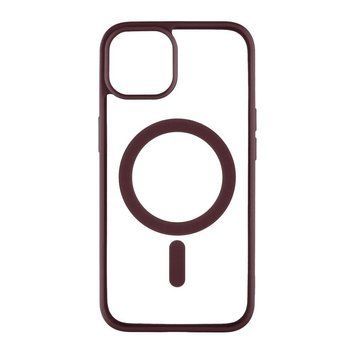Силиконовый чехол Clear Color Case with MagSafe для iPhone 14 Pro Max Бордовый 214-00231 фото