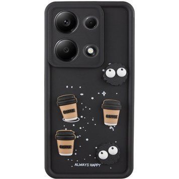 Чохол TPU Toys Case для Xiaomi Redmi Note 13 Pro 4G / Poco M6 Pro 4G Black/Always Happy 777-03874 фото