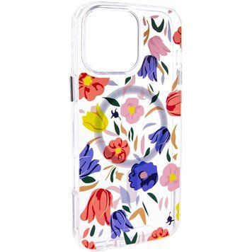 TPU+PC чохол Clear Garden with MagSafe для Apple iPhone 16 Pro Max (6.9") Tropical Art 777-08215 фото