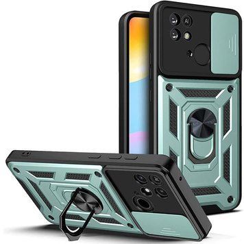 Ударостійкий чохол Camshield Serge Ring для Xiaomi Poco C40 Green 777-04549 фото