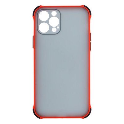 Силіконовий чохол TOTU Armor Dark with Frame для iPhone 12 Pro Червоний 208-00976 фото