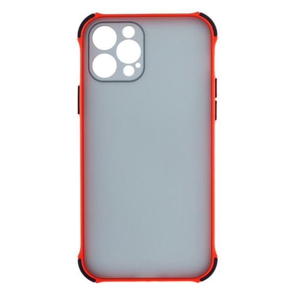 Силиконовый чехол TOTU Armor Dark with Frame для iPhone 12 Pro Красный 208-00976 фото