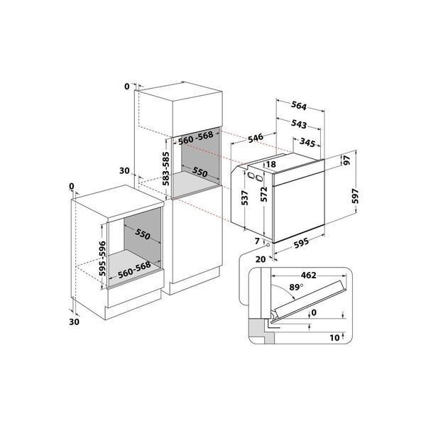 Духовой шкаф Whirlpool WOI5S8CM1SBA WOI5S8CM1SBA фото