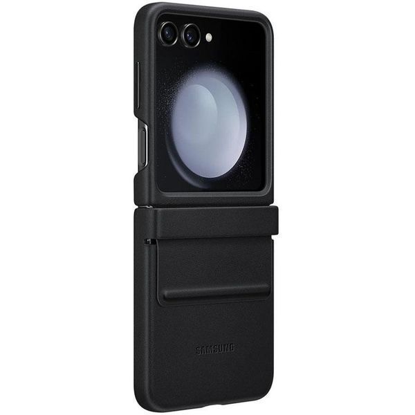 Шкіряний чохол Leather Case для Samsung Galaxy Z Flip5 Black 555-03215 фото