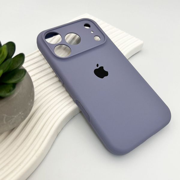 Силиконовый чехол с закрытой камерой для iPhone 17 Pro Max Lavender Grey 666-04319 фото