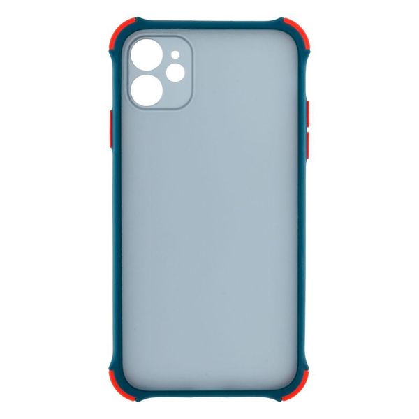 Силіконовий чохол TOTU Armor Dark with Frame для iPhone 11 Зелений 208-00966 фото