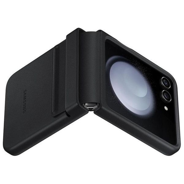 Шкіряний чохол Leather Case для Samsung Galaxy Z Flip5 Black 555-03215 фото
