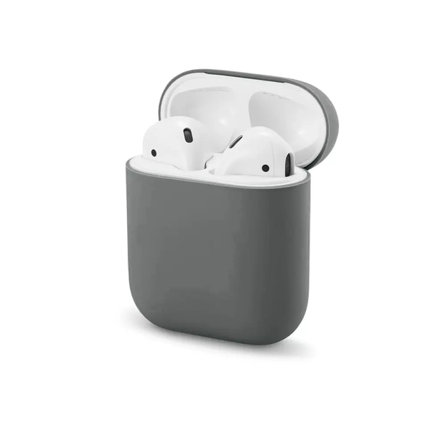 Силиконовый чехол для наушников AirPods 2 Grey 203-00021 фото