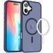 TPU+PC чохол Metal Buttons with MagSafe Colorful для Apple iPhone 16 Plus (6.7") Navy Blue 555-03035 фото