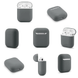 Силиконовый чехол для наушников AirPods 2 Grey 203-00021 фото 2