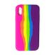 Силіконовий Чохол Rainbow для iPhone Xr Pink/Grape 888-00141 фото