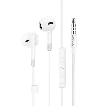 Стерео навушники Hoco M109 Pure joe (3.5mm/1.2m) White ILSO-00000066166-1 фото