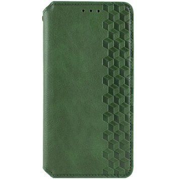 Шкіряний чохол-книжка GETMAN Cubic для Samsung Galaxy A26 5G Зелений 555-01587 фото