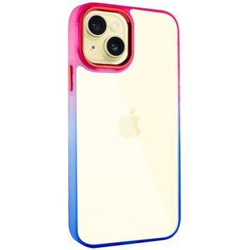 Чехол TPU+PC Fresh sip series для Apple iPhone 14 (6.1") Синий / Розовый 777-06668 фото