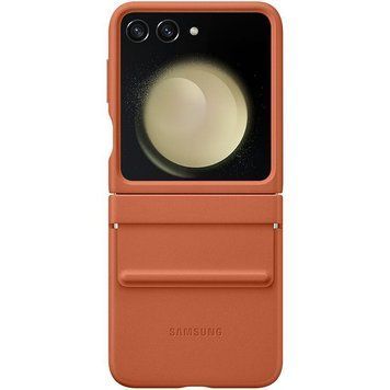 Шкіряний чохол Leather Case для Samsung Galaxy Z Flip5 Brown 555-03216 фото